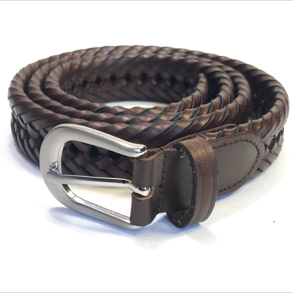 Men’s Braided Genuine Leather Belt size 40